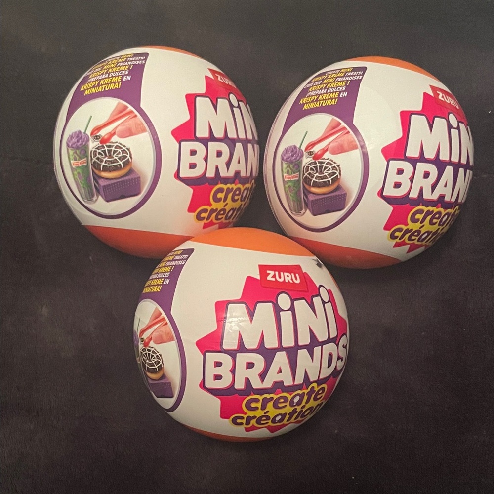 Zuru Mini Brands set of 3 Halloween limited edition Surprise Balls NWT unopened